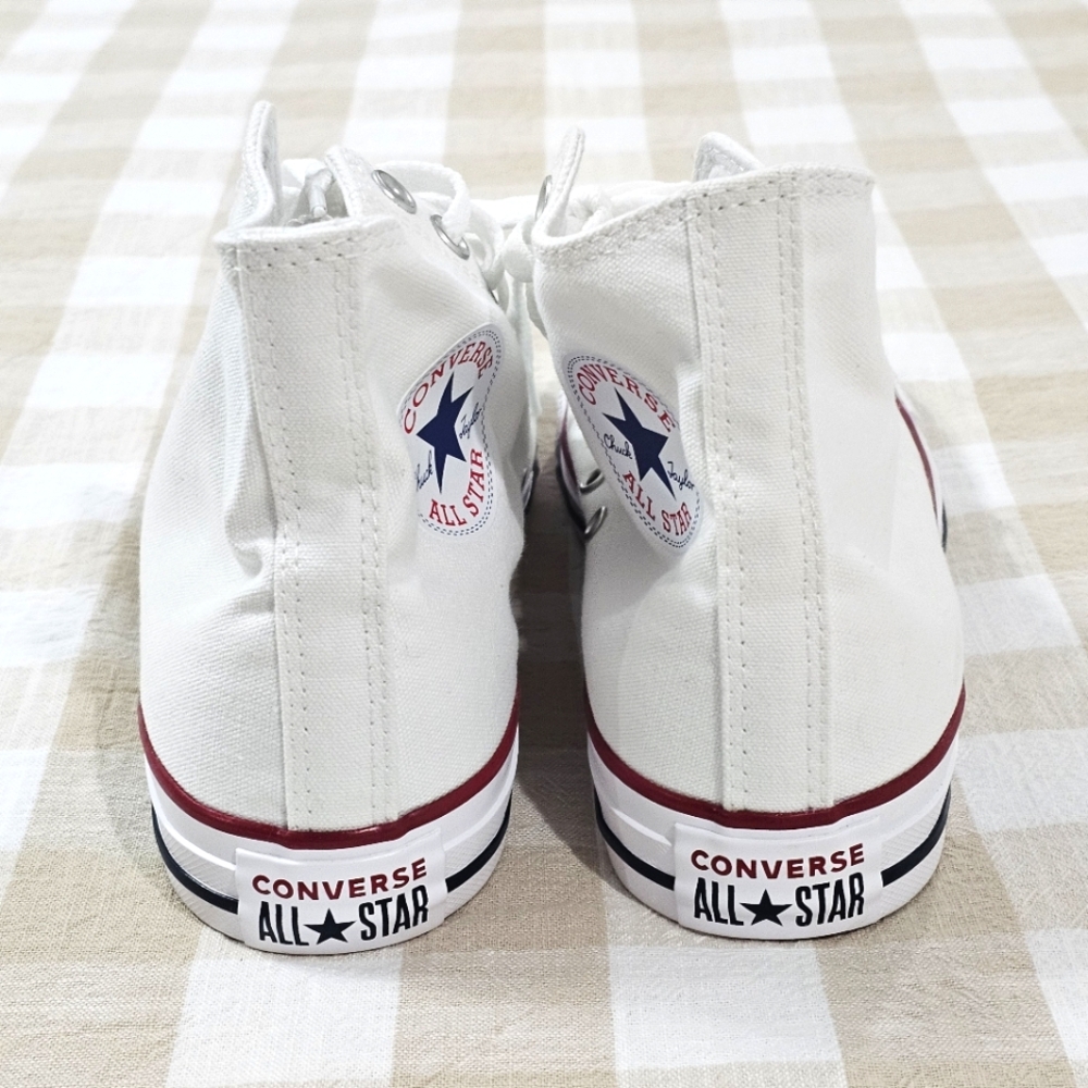 Converse Chuck Taylor All Star Canvas Sneakers, White, Mens 7, Wmns 9 - Picture 7 of 13